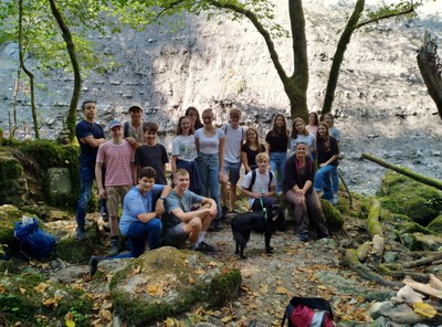 Im Chaltbrunnental auf Fossiliensuche
