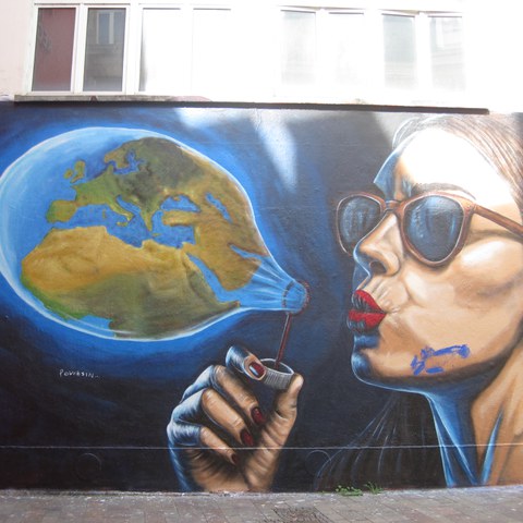 Streetart Mulhouse. Vergrösserte Ansicht