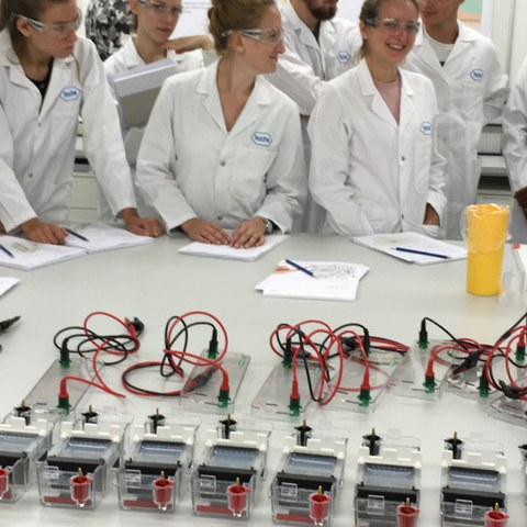 Chemiepraktikum. Vergrösserte Ansicht